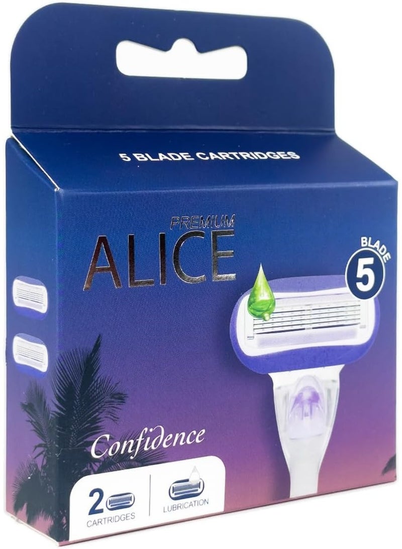 أليس بريميوم شفرة حلاقة 5 شفرات كونفيدنس AS-25P - Image 2